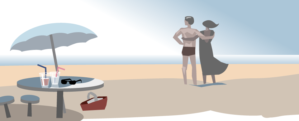 Eparts, web-illustrationer til årstiderne, sommer