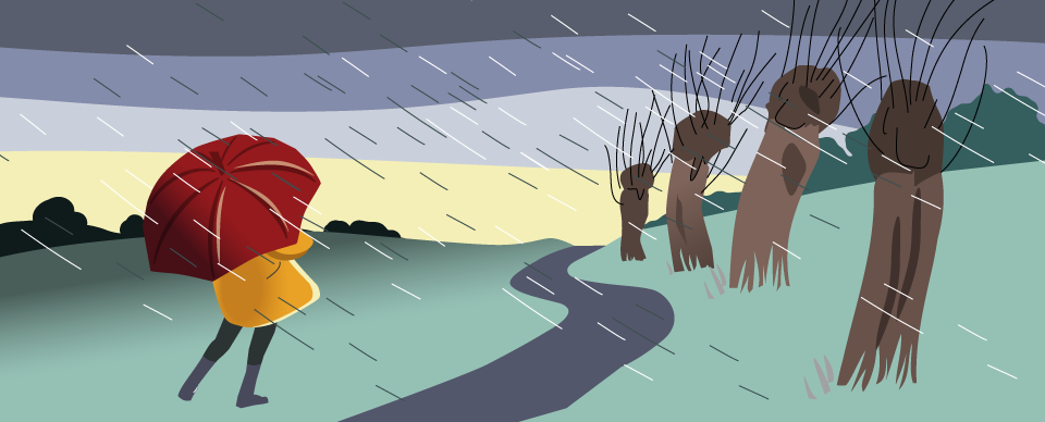 Eparts, web-illustrationer til årstiderne, efterår
