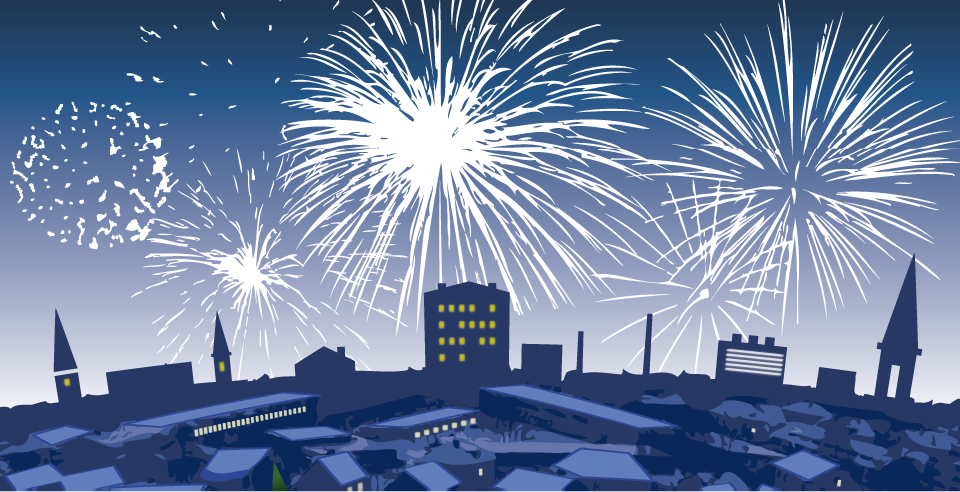 Eparts, web-illustrationer til årstiderne, nytår